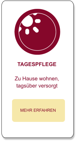 MO-FR Fahrservice Unsere Gäste der Tagespflege können auf Wunsch bequem unseren hauseigenen Fahrservice nutzen, der sie sicher zur Einrichtung bringt und anschließend wieder nach Hause fährt. Dabei achten wir darauf, dass die Fahrtzeit in der Regel 45 Minuten nicht überschreitet.